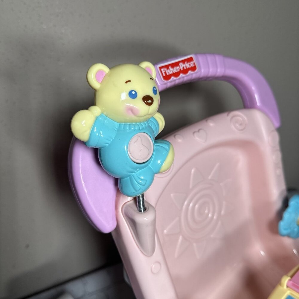 Fisher-Price Brilliant Basics Stroll Along Walker Toy Baby Doll Stroller TESTED - Picture 4 of 16